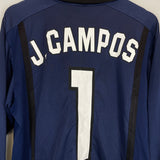 Shop 1998 UNAM PUMAS J.CAMPOS #1 SHIRT (M) NIKE, classic football shirts, vintage football shirts & retro soccer jerseys at Cult Kits