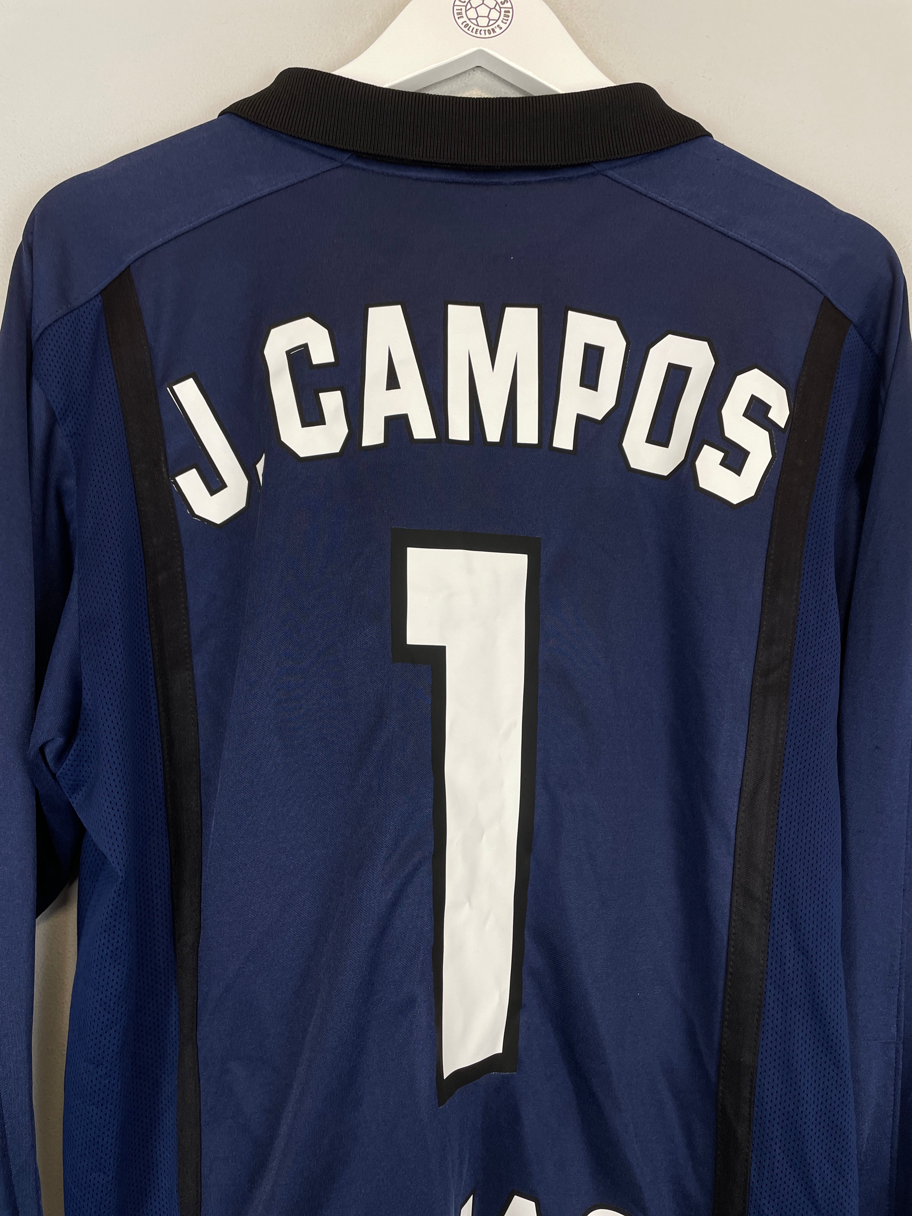 Shop 1998 UNAM PUMAS J.CAMPOS #1 SHIRT (M) NIKE, classic football shirts, vintage football shirts & retro soccer jerseys at Cult Kits