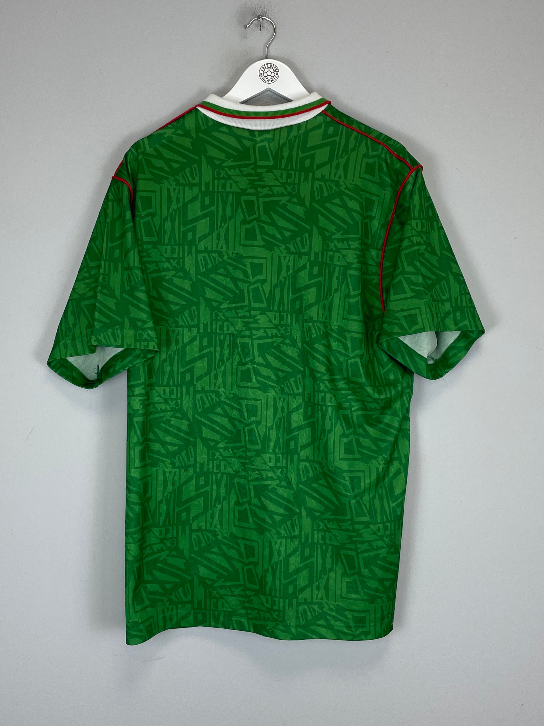 Shop 1994 MEXICO HOME SHIRT (XL) UMBRO, classic football shirts, vintage football shirts & retro soccer jerseys at Cult Kits