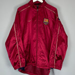 Shop 2001/02 BARCELONA TRACK JACKET (M) NIKE, classic football shirts, vintage football shirts & retro soccer jerseys at Cult Kits