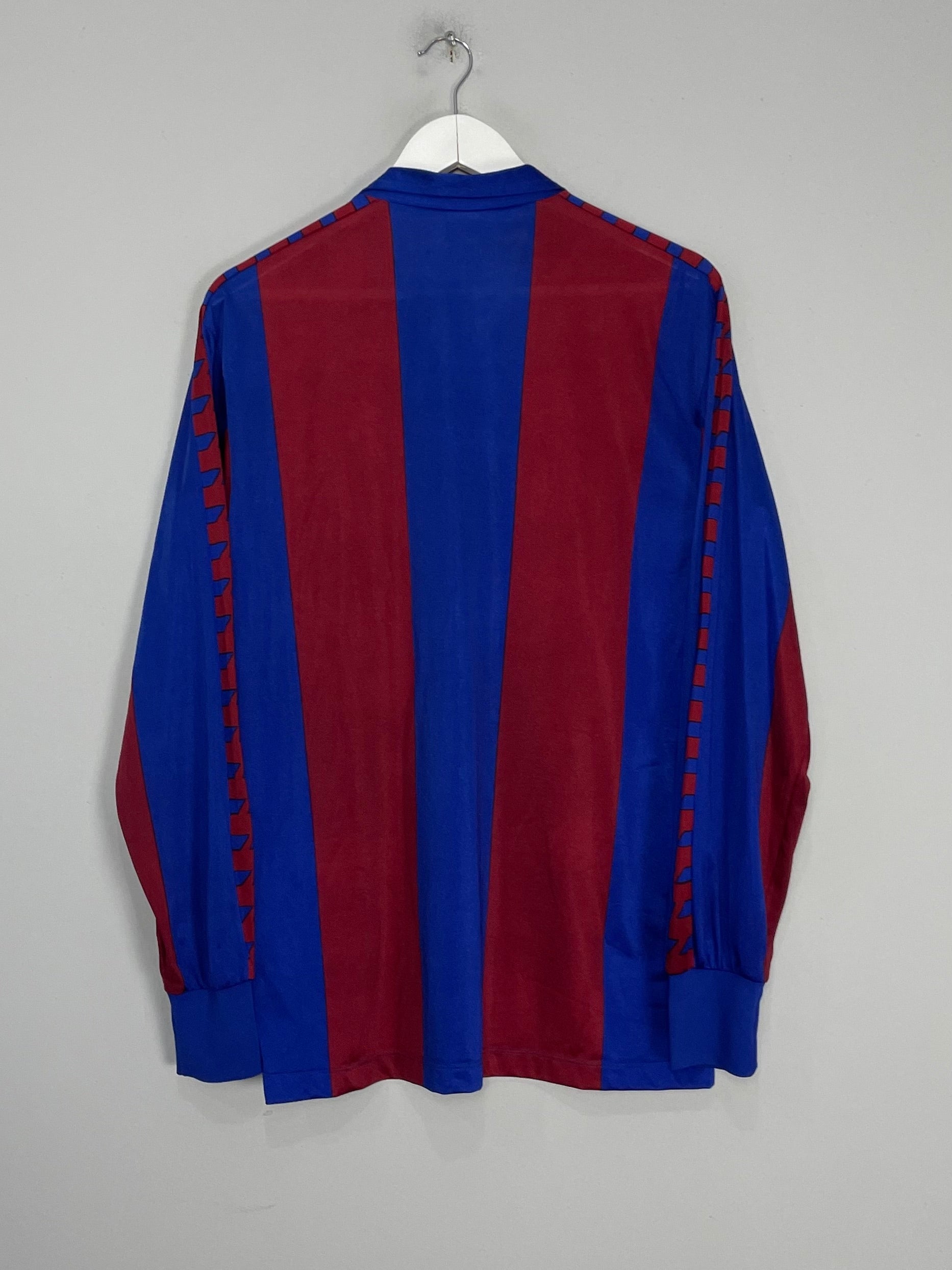 Shop 1984/89 BARCELONA L/S HOME SHIRT (L) MEYBA, classic football shirts, vintage football shirts & retro soccer jerseys at Cult Kits