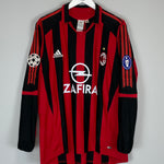 Shop 2005/06 AC MILAN MALDINI #3 C/L L/S HOME SHIRT (L) ADIDAS, classic football shirts, vintage football shirts & retro soccer jerseys at Cult Kits