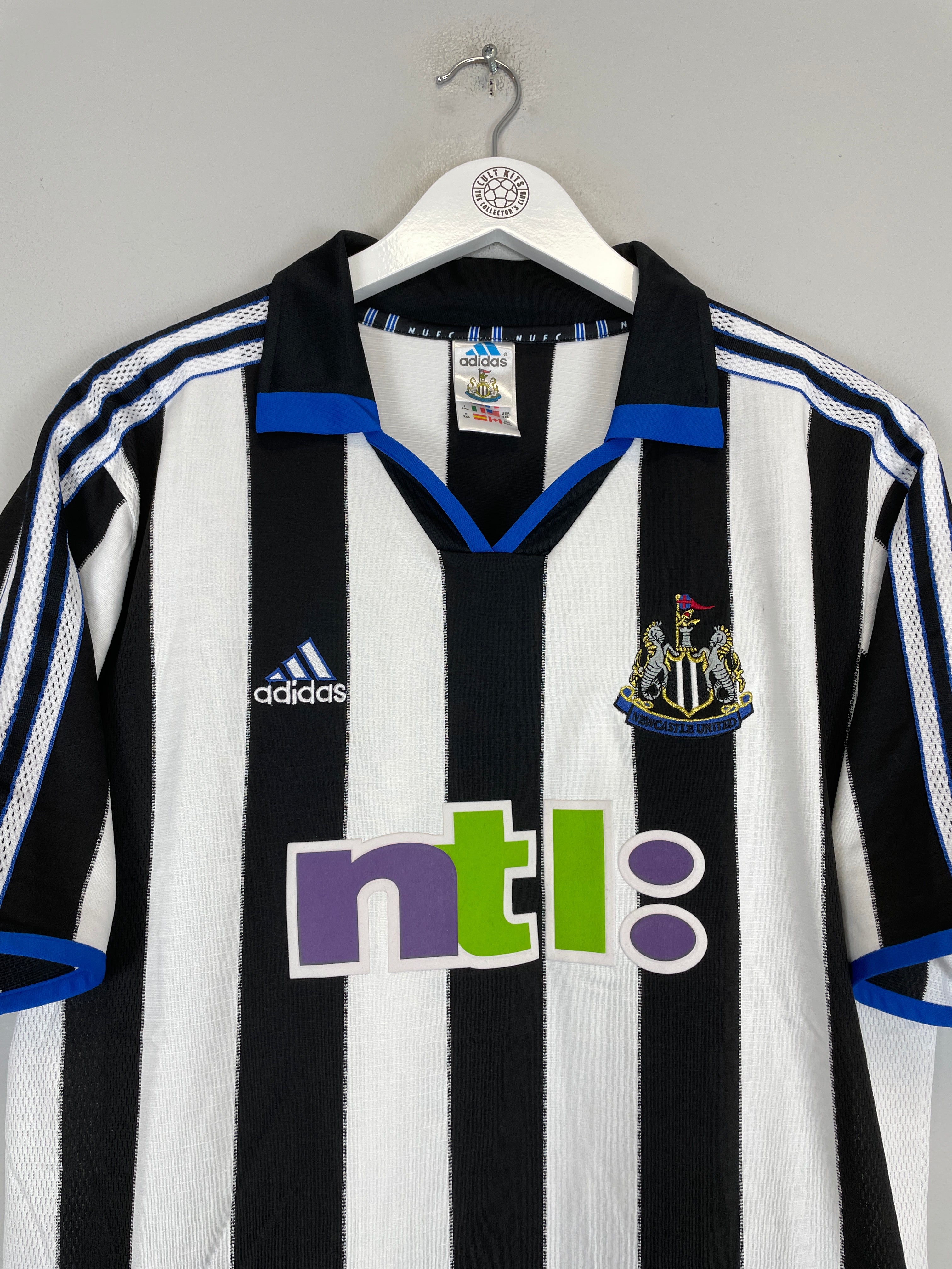 Shop 2000/01 NEWCASTLE UNITED HOME SHIRT (XXL) ADIDAS, classic football shirts, vintage football shirts & retro soccer jerseys at Cult Kits