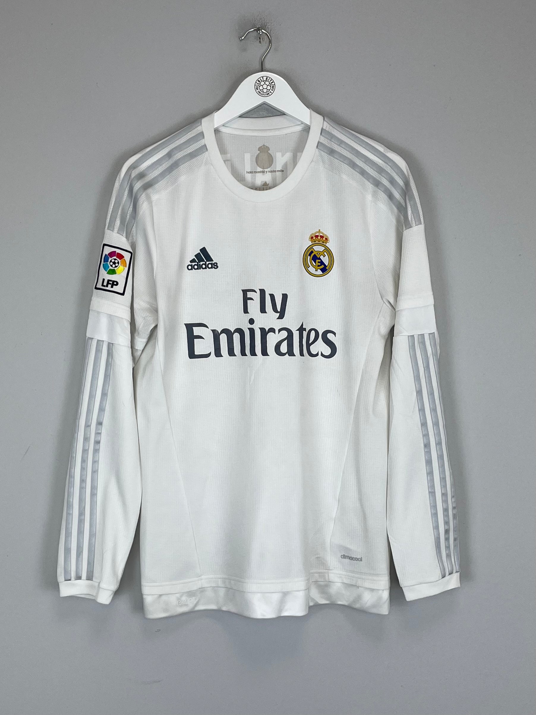 Shop 2015/16 REAL MADRID RONALDO #7 L/S HOME SHIRT (M) ADIDAS, classic football shirts, vintage football shirts & retro soccer jerseys at Cult Kits