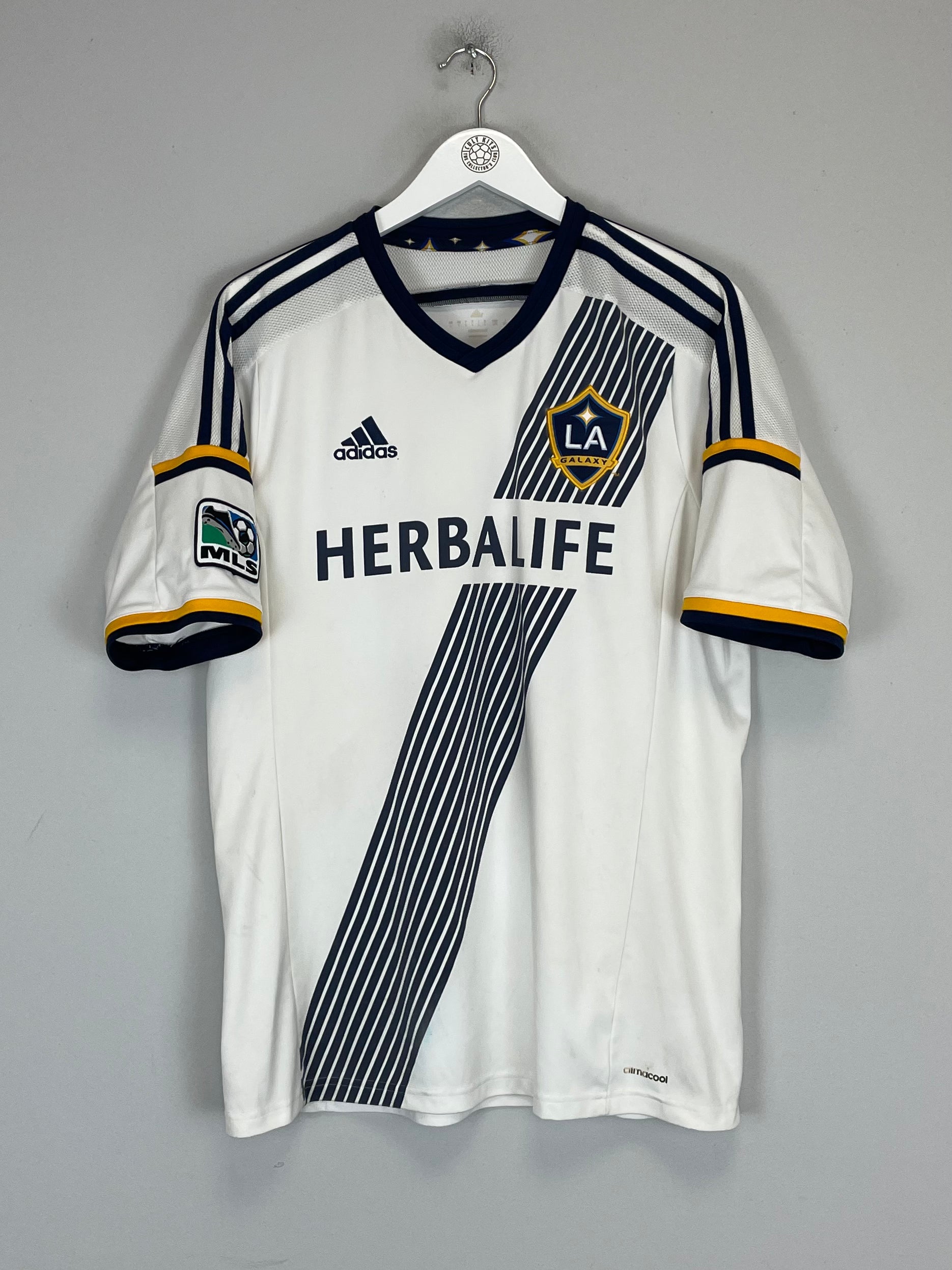 Shop 2015/16 LA GALAXY HOME SHIRT (L) ADIDAS, classic football shirts, vintage football shirts & retro soccer jerseys at Cult Kits