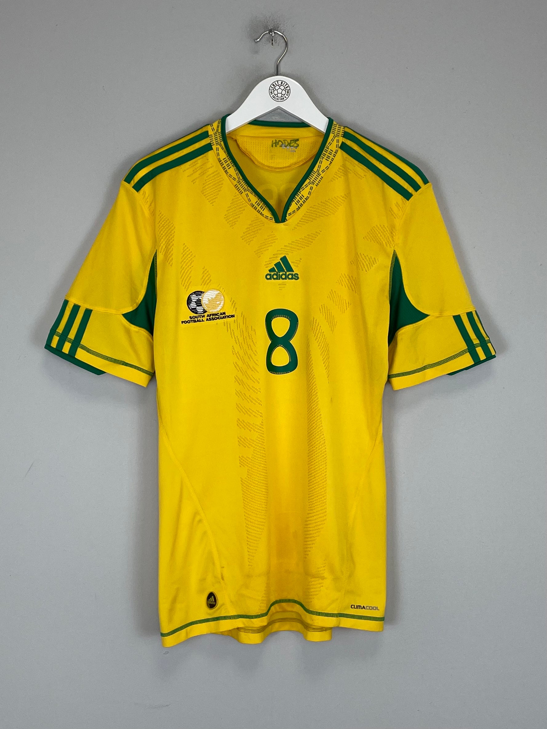 Shop 2010/11 SOUTH AFRICA TSHABALALA #8 HOME SHIRT (M) ADIDAS, classic football shirts, vintage football shirts & retro soccer jerseys at Cult Kits