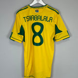 Shop 2010/11 SOUTH AFRICA TSHABALALA #8 HOME SHIRT (M) ADIDAS, classic football shirts, vintage football shirts & retro soccer jerseys at Cult Kits
