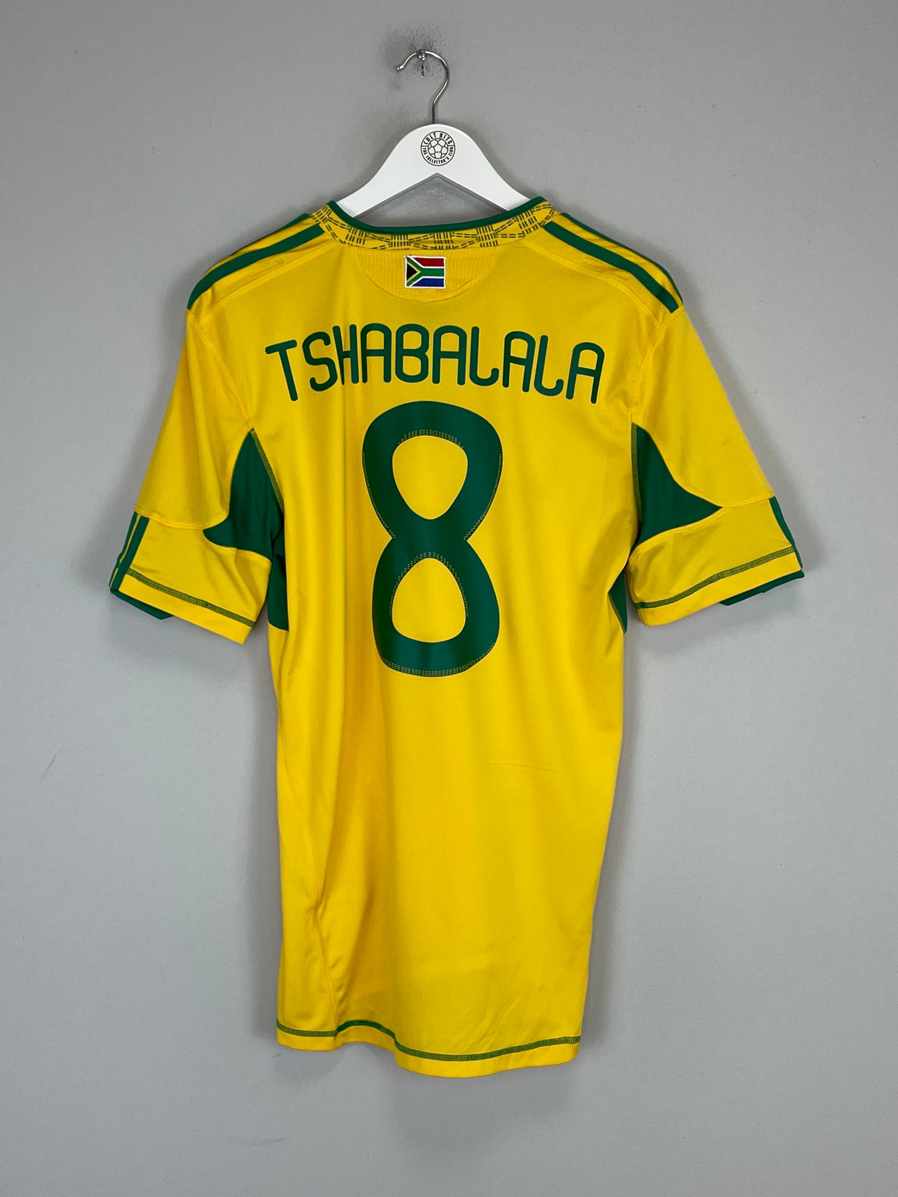 Shop 2010/11 SOUTH AFRICA TSHABALALA #8 HOME SHIRT (M) ADIDAS, classic football shirts, vintage football shirts & retro soccer jerseys at Cult Kits