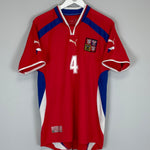 Shop 2000/02 CZECH REPUBLIC NEDVED #4 HOME SHIRT (L) PUMA, classic football shirts, vintage football shirts & retro soccer jerseys at Cult Kits