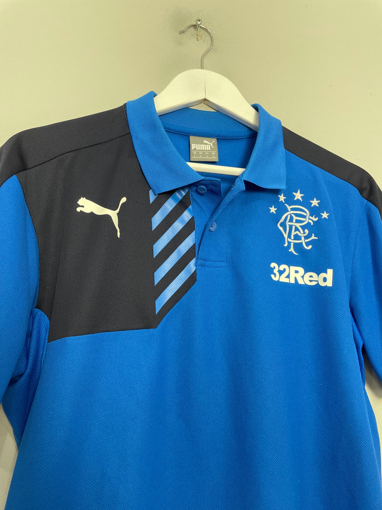 2014/15 RANGERS POLO SHIRT (L) PUMA