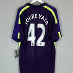 Shop 2014/15 MANCHESTER CITY TOURE YAYA #42 *BNWT* THIRD SHIRT (XL) NIKE, classic football shirts, vintage football shirts & retro soccer jerseys at Cult Kits