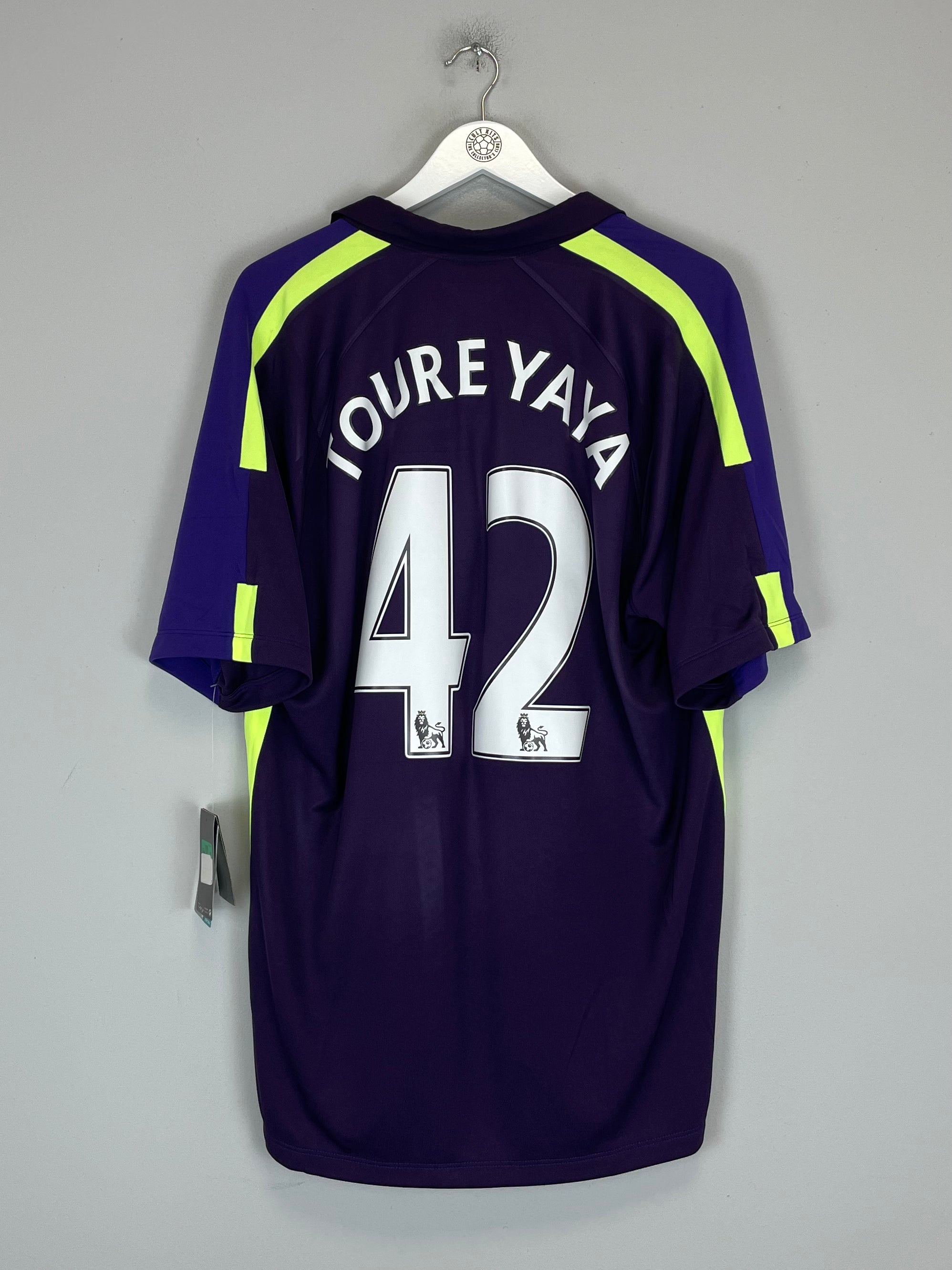 Shop 2014/15 MANCHESTER CITY TOURE YAYA #42 *BNWT* THIRD SHIRT (XL) NIKE, classic football shirts, vintage football shirts & retro soccer jerseys at Cult Kits