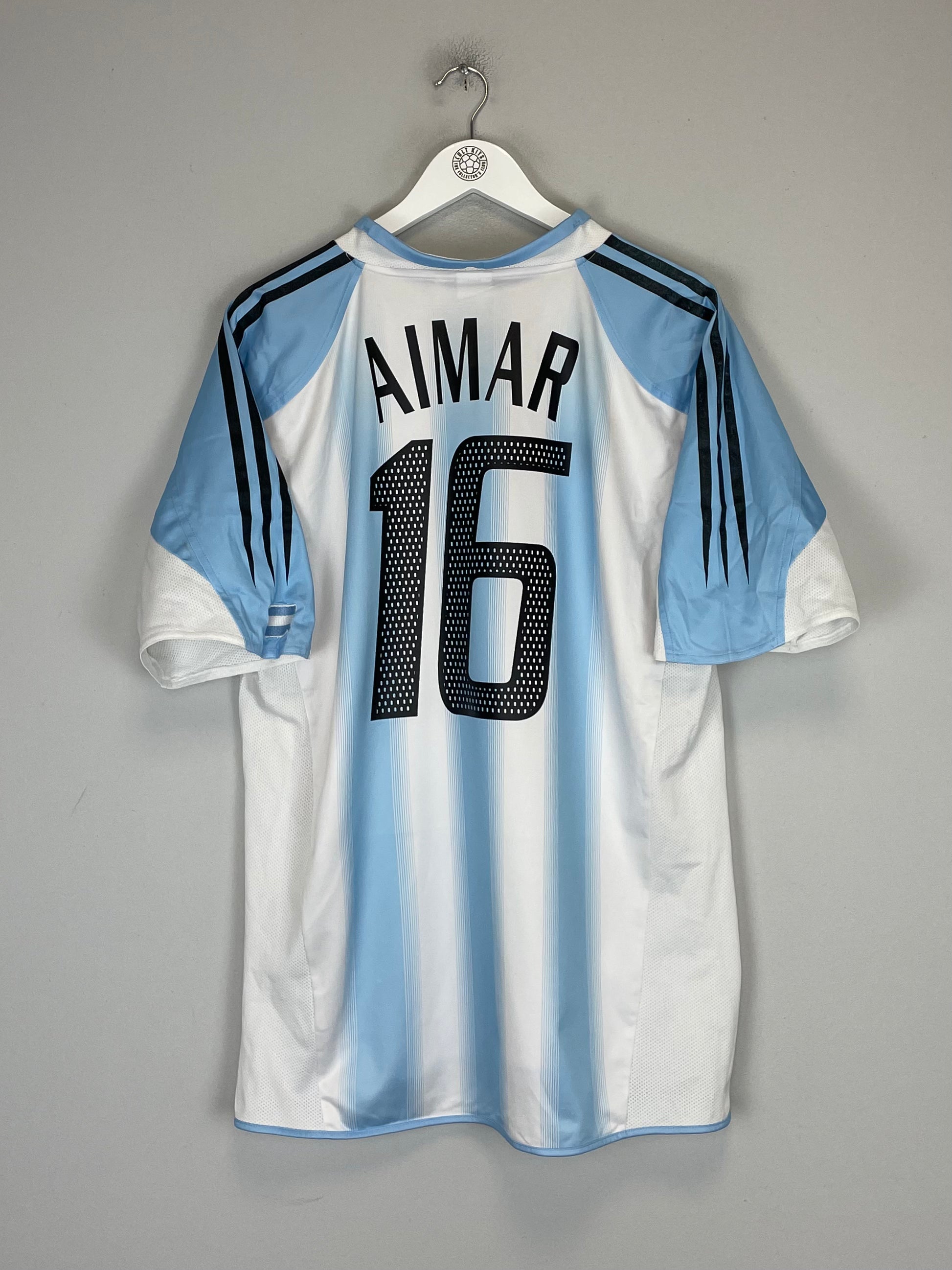 adidas アルゼンチン代表 シャツ 16 AIMAR 2004/05 ARGENTINA AIMAR adidas アルゼンチン代表 シャツ 16 AIMAR 2004/05 ARGENTINA AIMAR