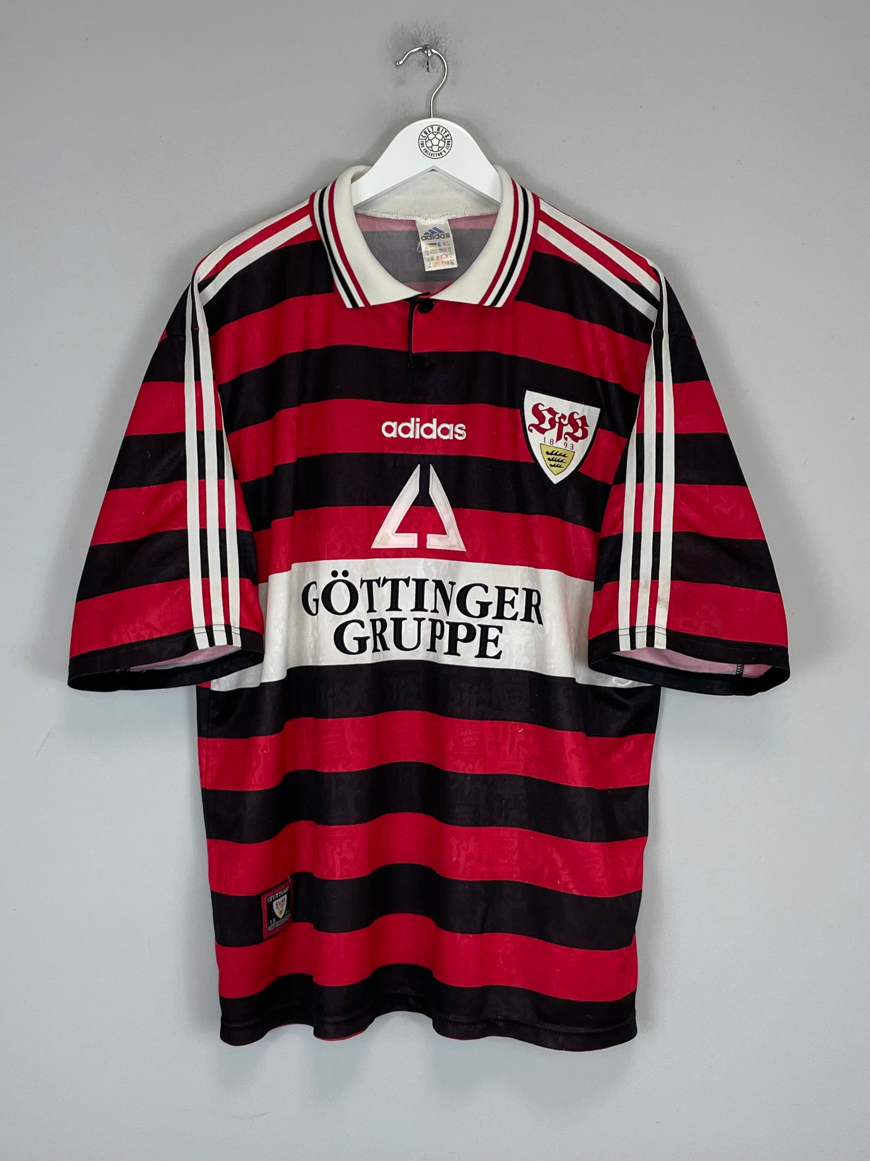 Shop 1997/98 STUTTGART BALAKOV #10 HOME SHIRT (XL) ADIDAS, classic football shirts, vintage football shirts & retro soccer jerseys at Cult Kits