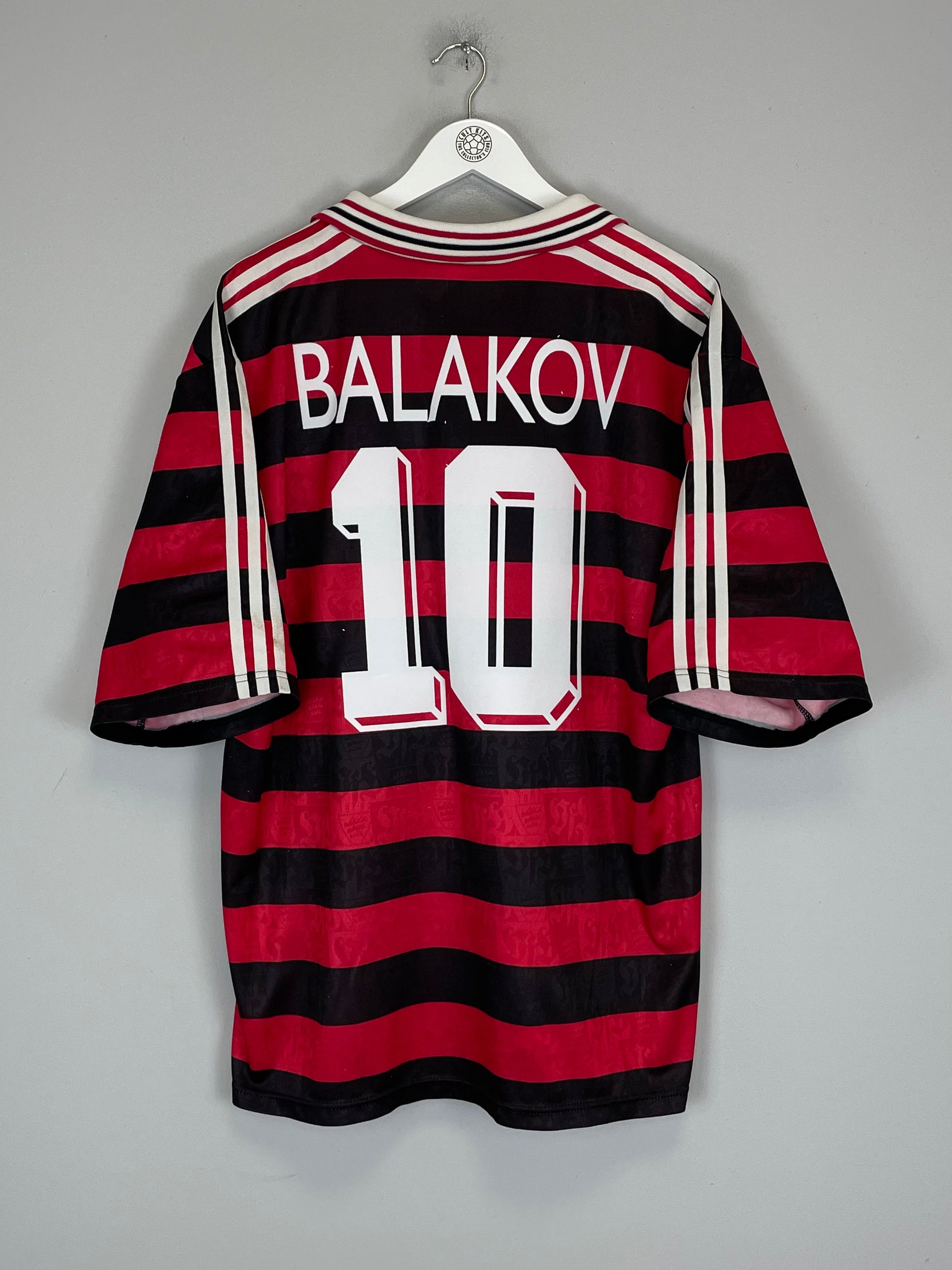 Shop 1997/98 STUTTGART BALAKOV #10 HOME SHIRT (XL) ADIDAS, classic football shirts, vintage football shirts & retro soccer jerseys at Cult Kits