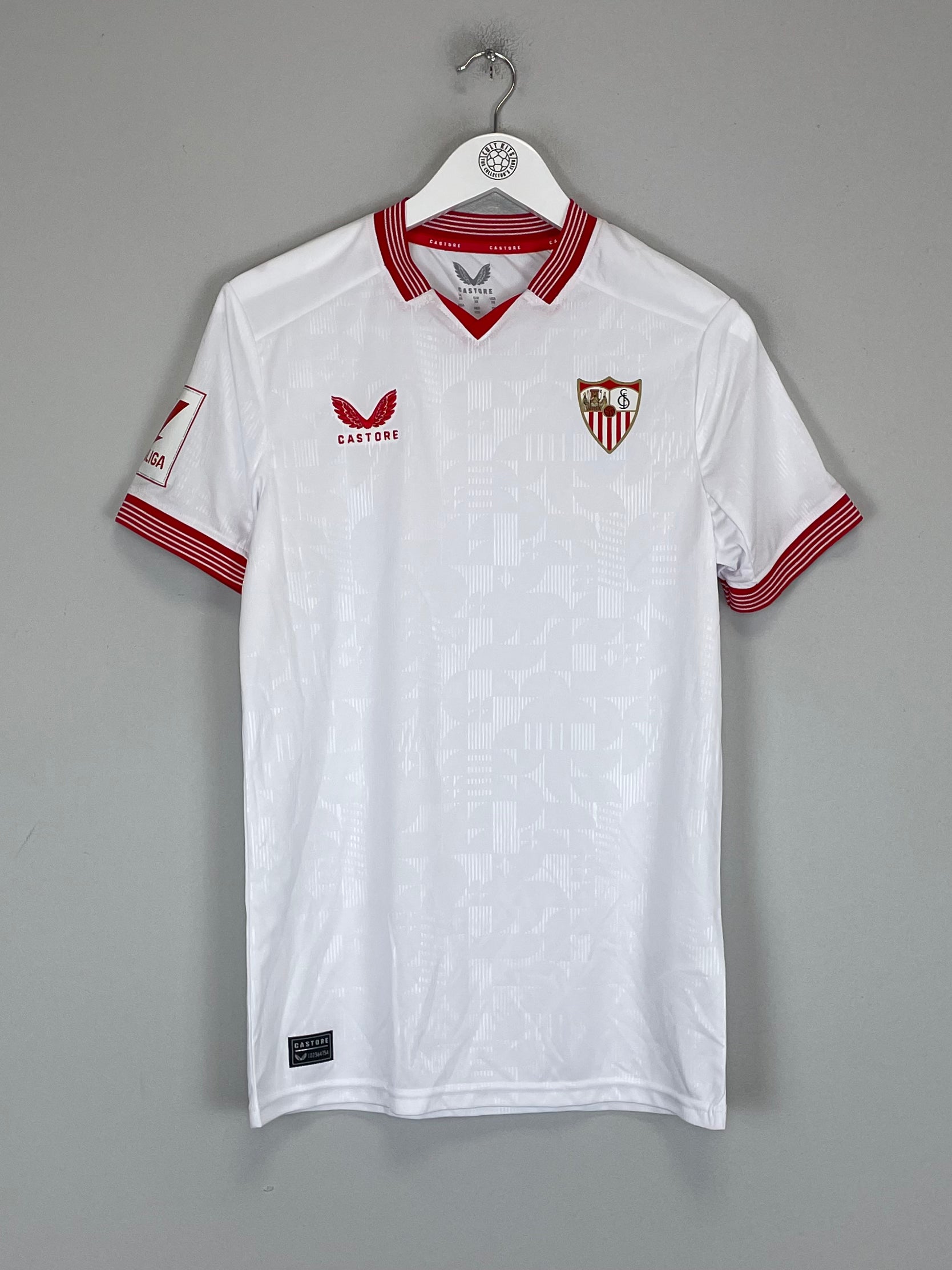 Shop 2023/24 SEVILLA HOME SHIRT (XS) CASTORE, classic football shirts, vintage football shirts & retro soccer jerseys at Cult Kits