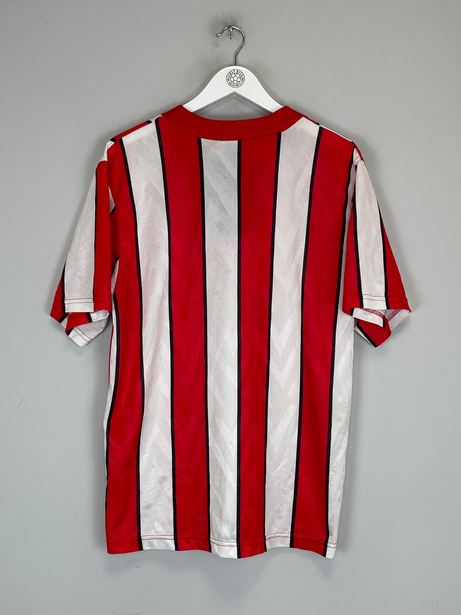 Shop 1992/94 SHEFFIELD UNITED HOME SHIRT (L) UMBRO, classic football shirts, vintage football shirts & retro soccer jerseys at Cult Kits