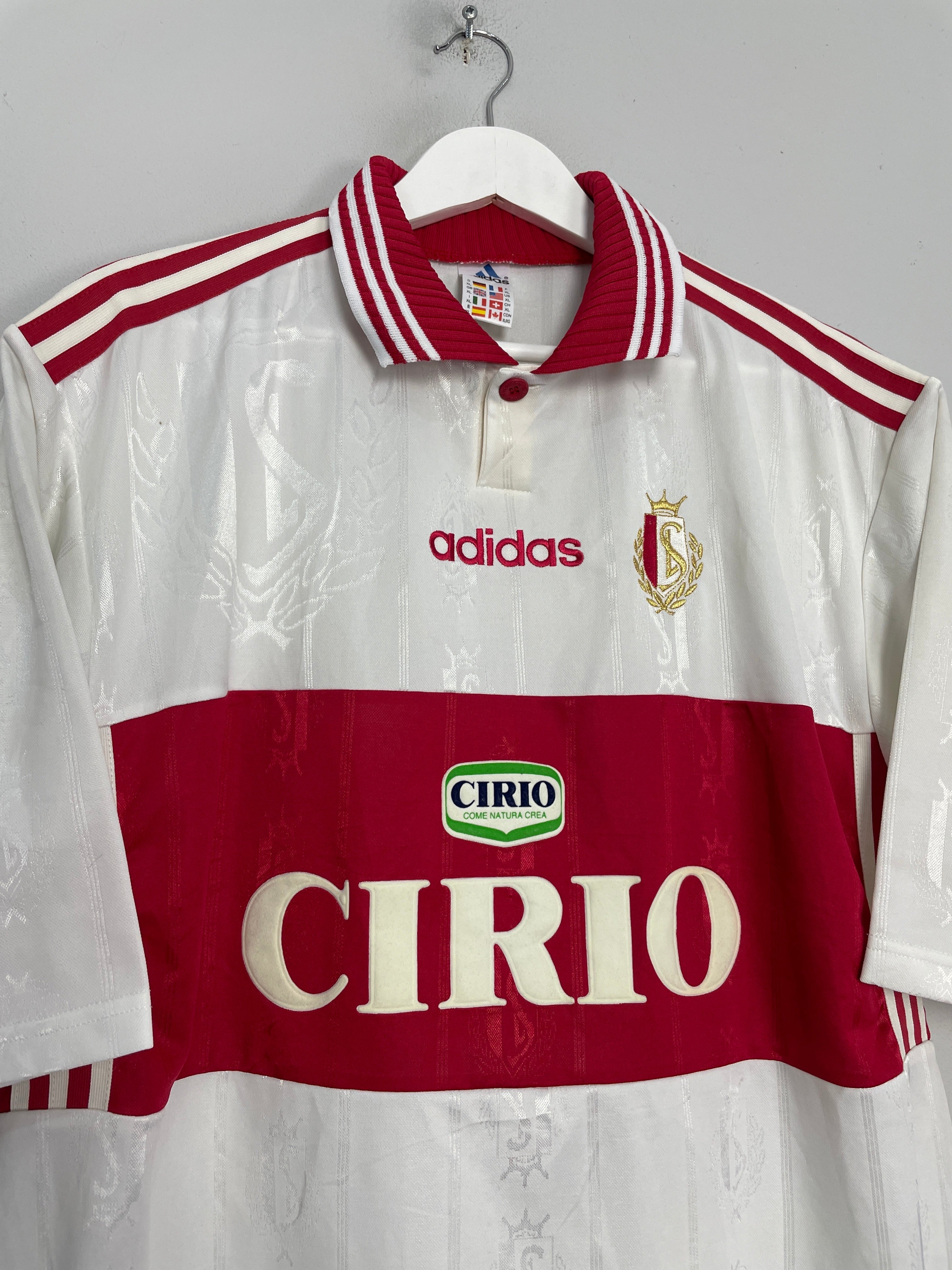 Shop 1997/98 STANDARD LIEGE AWAY SHIRT (XL) ADIDAS, classic football shirts, vintage football shirts & retro soccer jerseys at Cult Kits