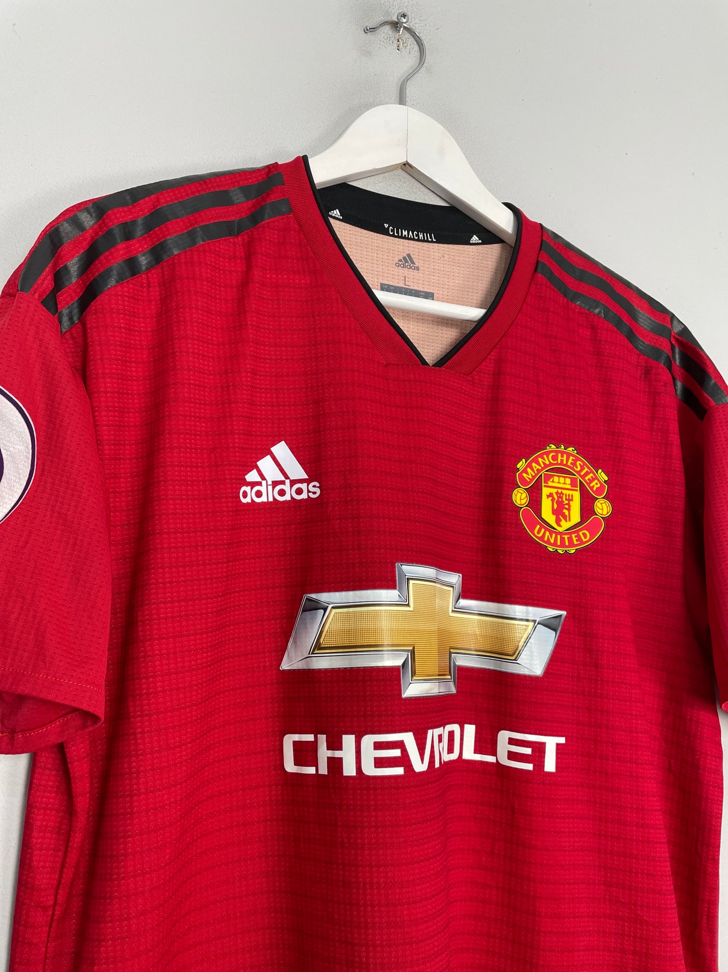 2018/19 MANCHESTER UNITED DE GEA #1 *AUTHENTIC* HOME SHIRT (L) ADIDAS