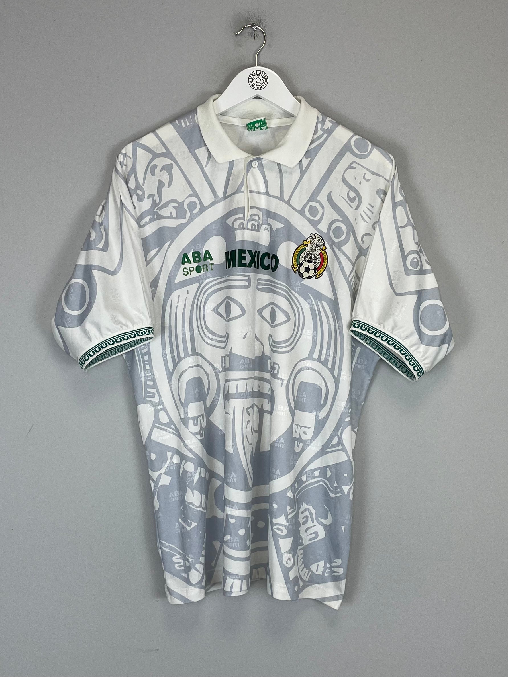 Shop 1996/98 MEXICO AWAY SHIRT (M) ABA SPORT, classic football shirts, vintage football shirts & retro soccer jerseys at Cult Kits