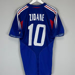 Shop 2004/06 FRANCE ZIDANE #10 HOME SHIRT (L) ADIDAS, classic football shirts, vintage football shirts & retro soccer jerseys at Cult Kits