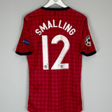 2012/13 MANCHESTER UNITED SMALLING #12 C/L *MATCH ISSUE* HOME SHIRT (L) NIKE