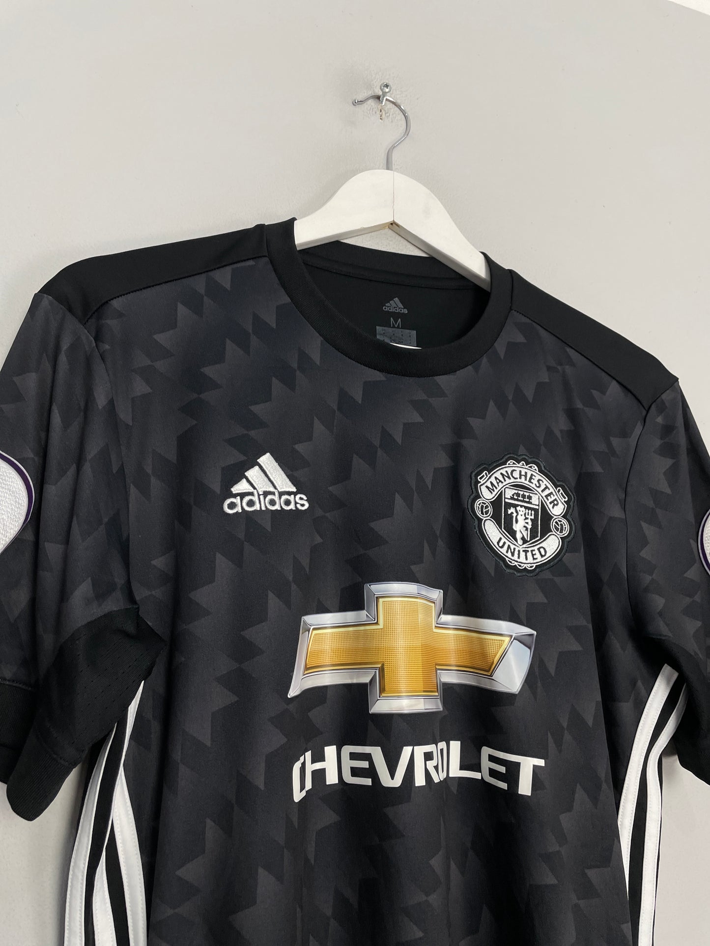 2017/18 MANCHESTER UNITED POGBA #6 AWAY SHIRT (M) ADIDAS