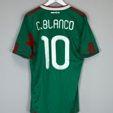 Shop 2010/11 MEXICO C.BLANCO #10 HOME SHIRT (M) ADIDAS, classic football shirts, vintage football shirts & retro soccer jerseys at Cult Kits