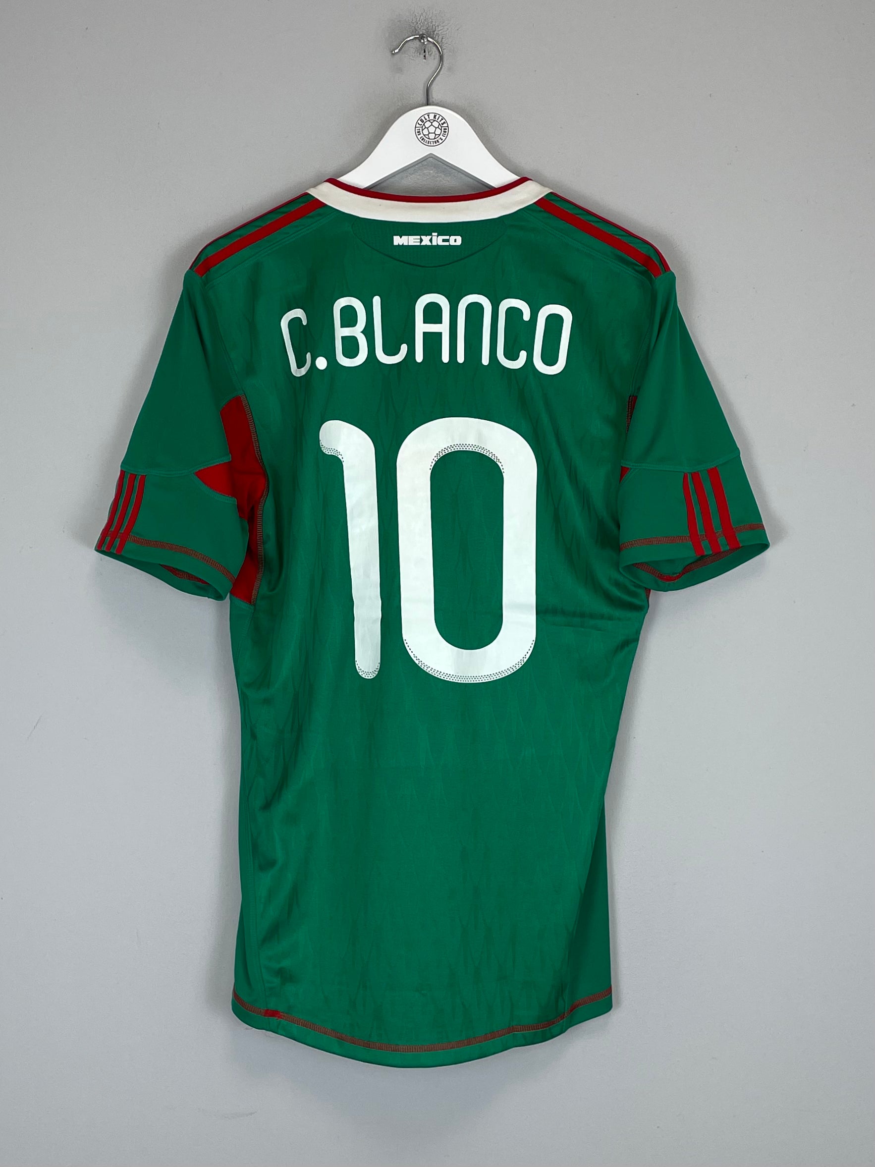 Shop 2010/11 MEXICO C.BLANCO #10 HOME SHIRT (M) ADIDAS, classic football shirts, vintage football shirts & retro soccer jerseys at Cult Kits