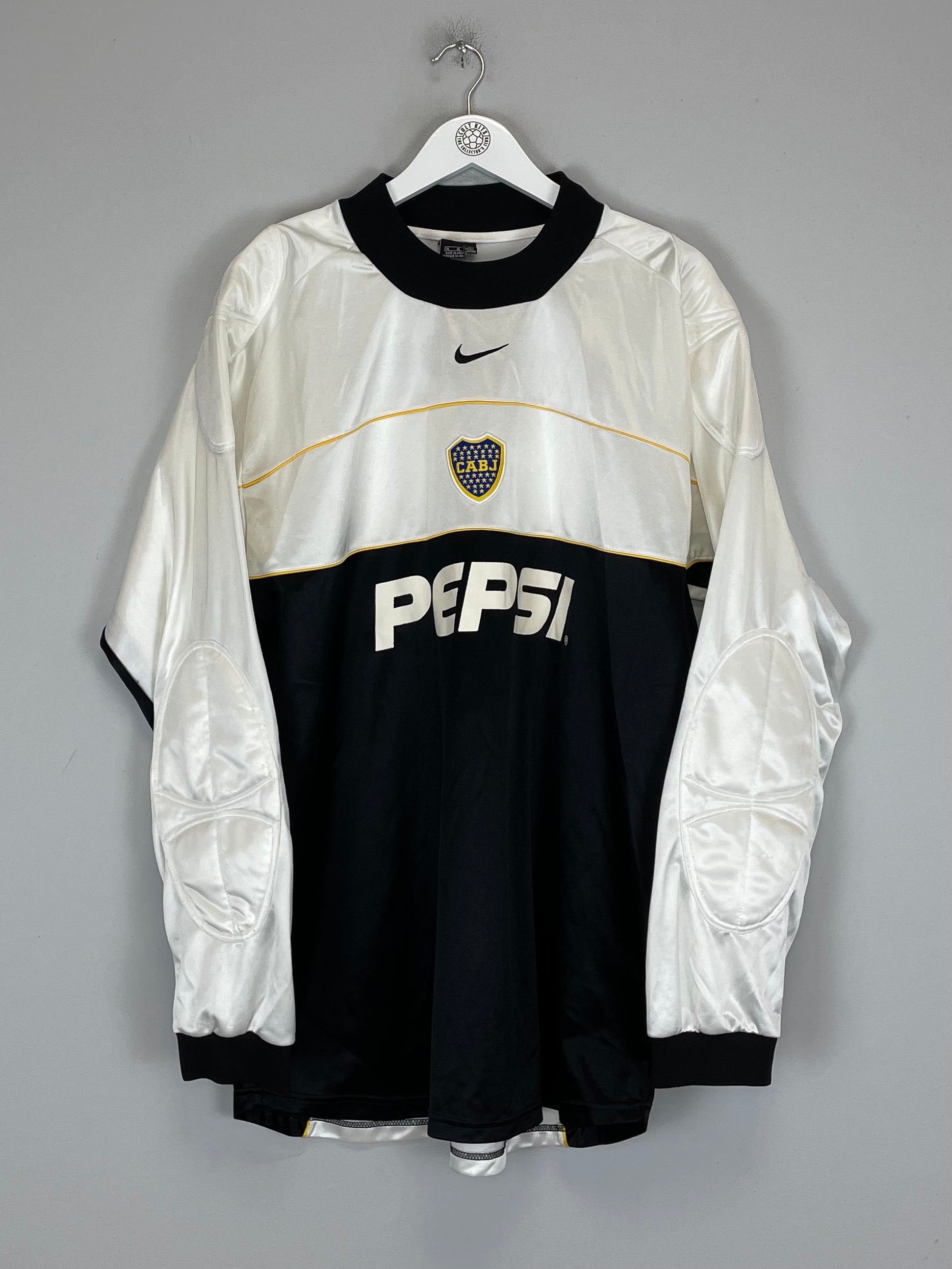 Shop 2003/04 BOCA JUNIORS GK SHIRT (XL) NIKE, classic football shirts, vintage football shirts & retro soccer jerseys at Cult Kits
