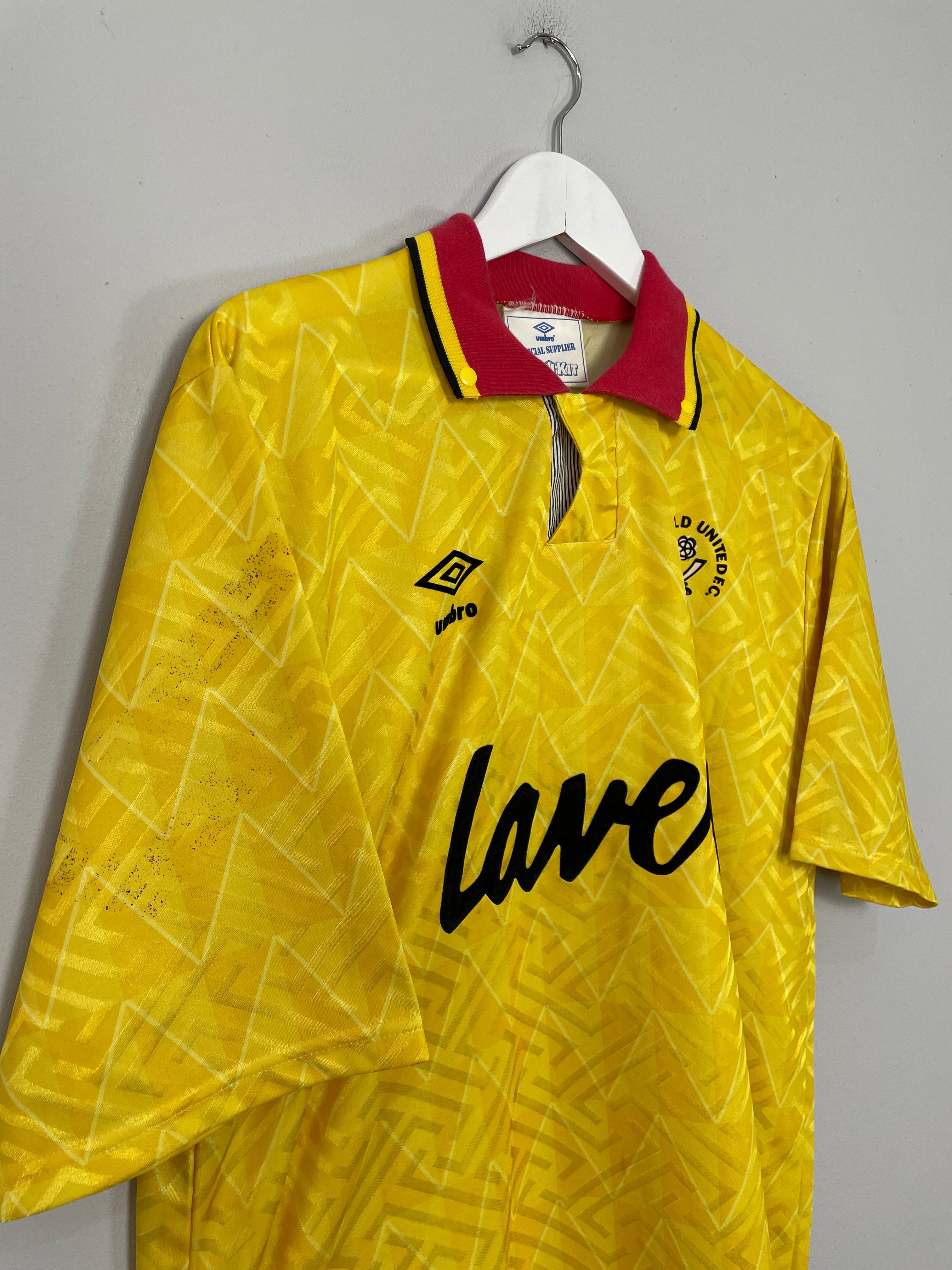 Shop 1991/92 SHEFFIELD UNITED AWAY (L) UMBRO, classic football shirts, vintage football shirts & retro soccer jerseys at Cult Kits