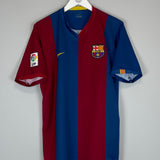 Shop 2006/07 BARCELONA RONALDINHO #10 HOME SHIRT (L) NIKE, classic football shirts, vintage football shirts & retro soccer jerseys at Cult Kits