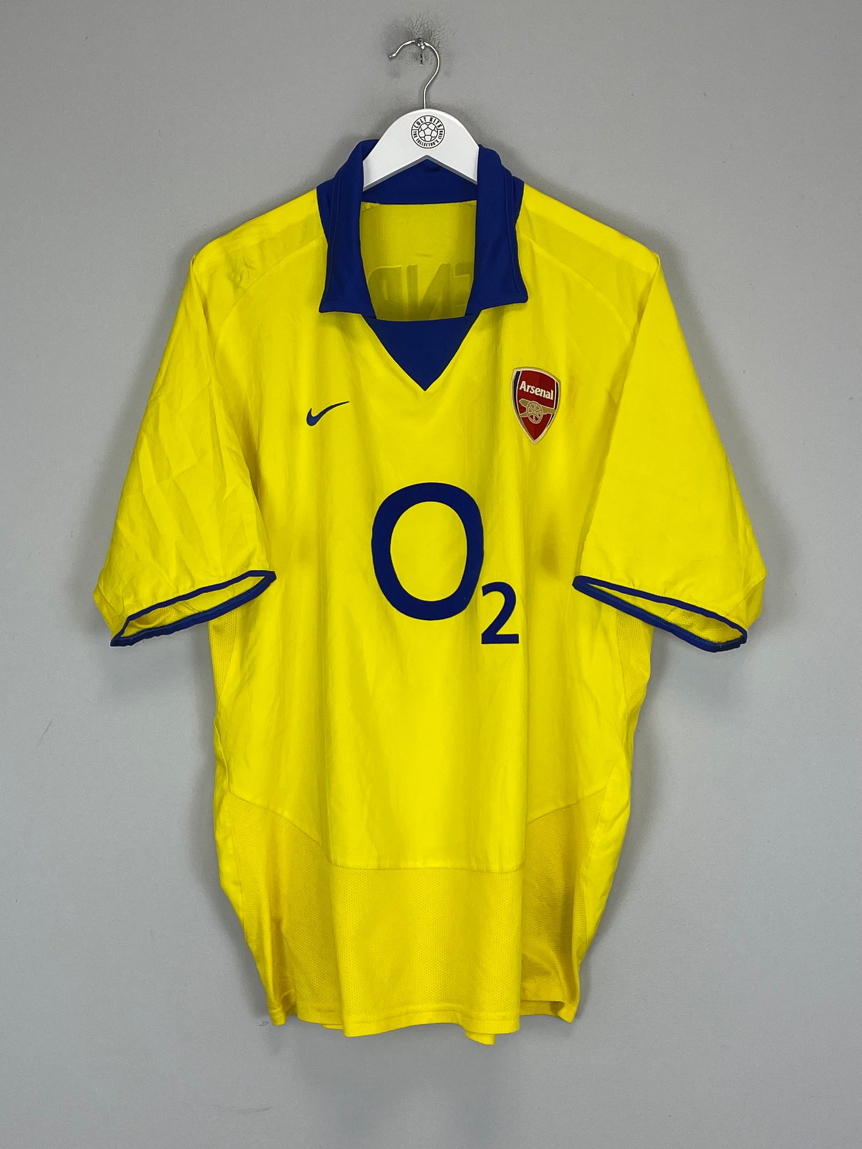 Shop 2003/04 ARSENAL HENRY #14 AWAY SHIRT (XL) NIKE, classic football shirts, vintage football shirts & retro soccer jerseys at Cult Kits