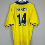 Shop 2003/04 ARSENAL HENRY #14 AWAY SHIRT (XL) NIKE, classic football shirts, vintage football shirts & retro soccer jerseys at Cult Kits