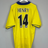 Shop 2003/04 ARSENAL HENRY #14 AWAY SHIRT (XL) NIKE, classic football shirts, vintage football shirts & retro soccer jerseys at Cult Kits