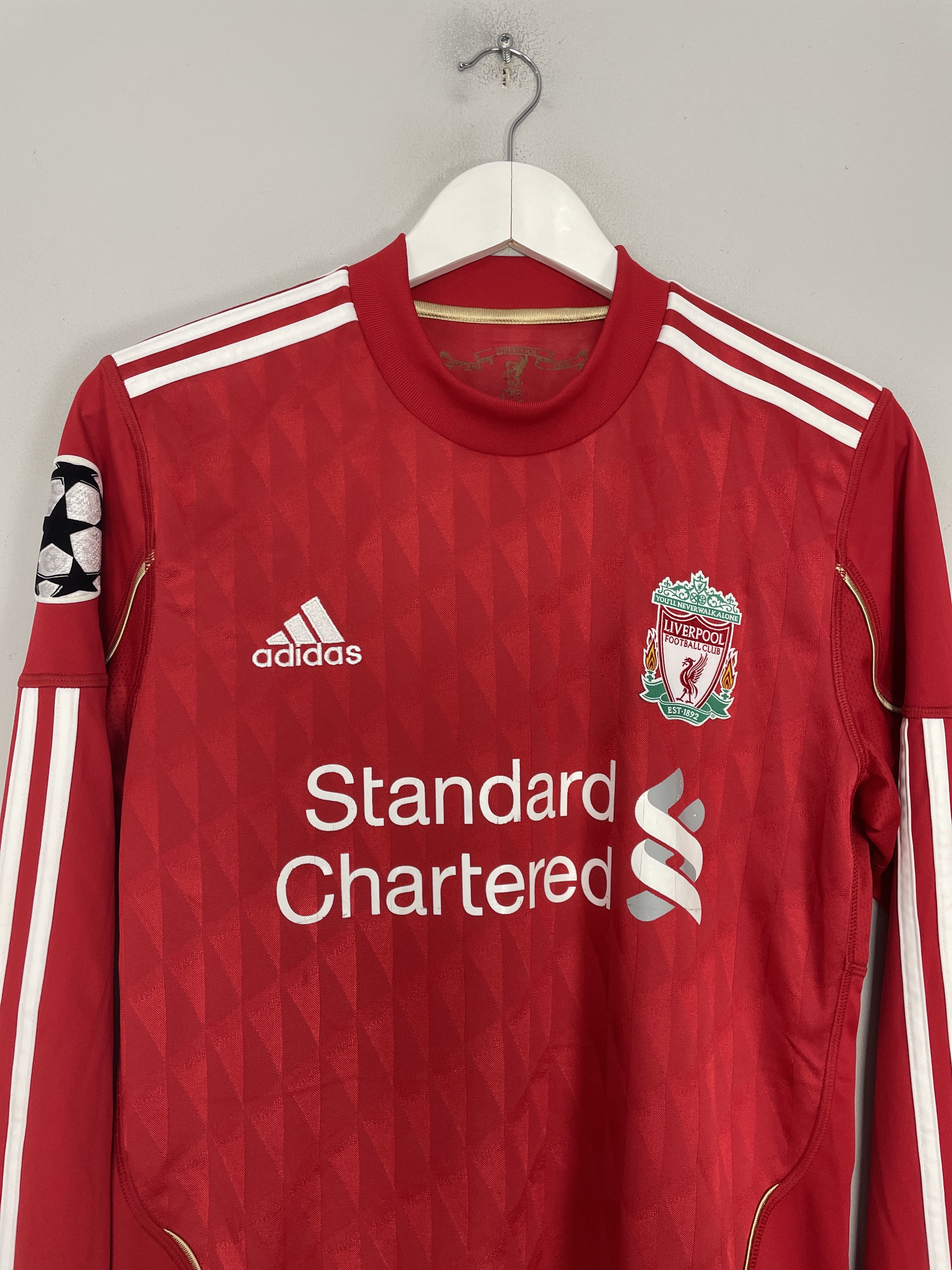 Shop 2010/11 LIVERPOOL CARROLL #9 C/L L/S HOME SHIRT (S) ADIDAS, classic football shirts, vintage football shirts & retro soccer jerseys at Cult Kits