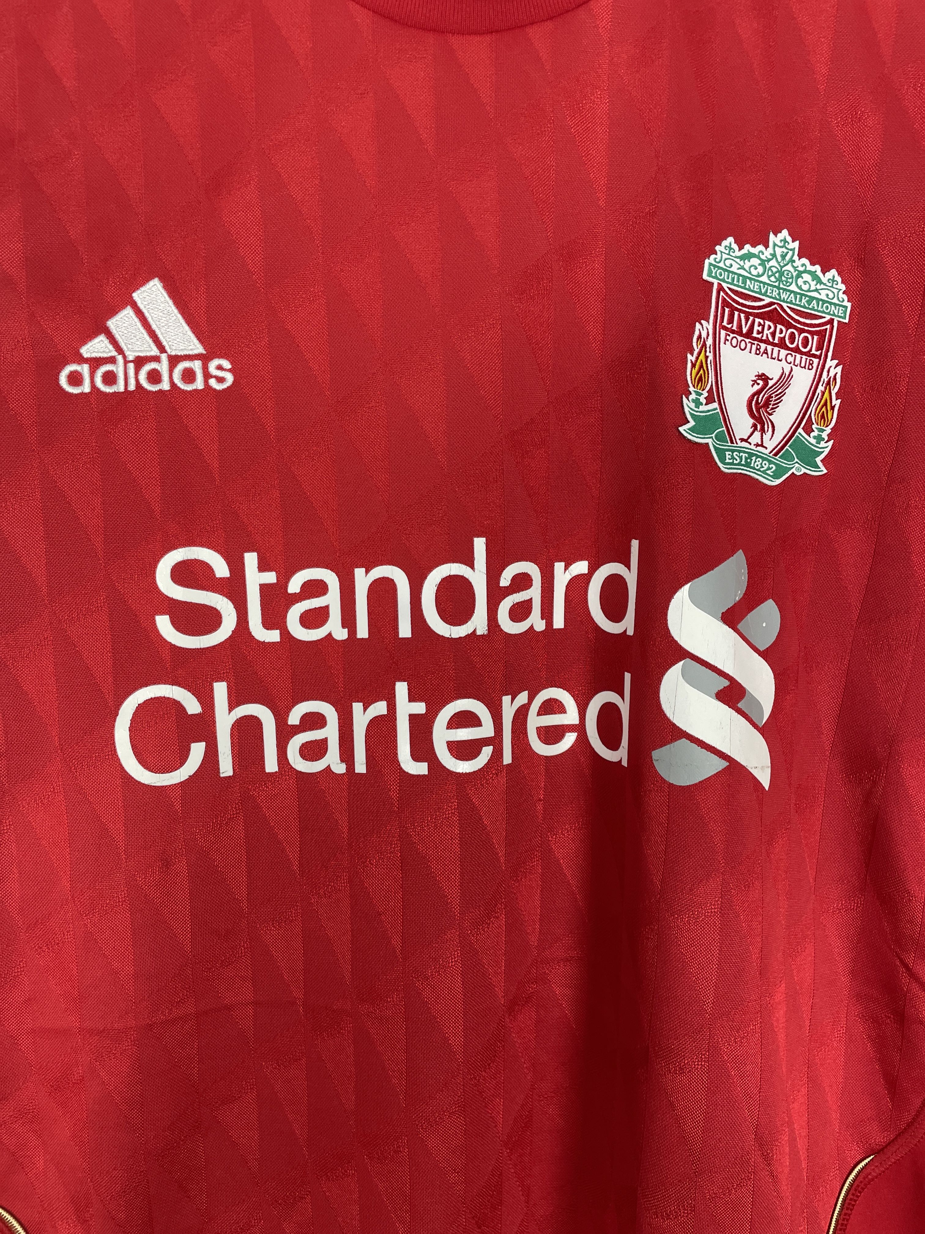 Shop 2010/11 LIVERPOOL CARROLL #9 C/L L/S HOME SHIRT (S) ADIDAS, classic football shirts, vintage football shirts & retro soccer jerseys at Cult Kits