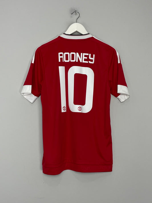 2015/16 MANCHESTER UNITED ROONEY #10 HOME SHIRT (S) ADIDAS
