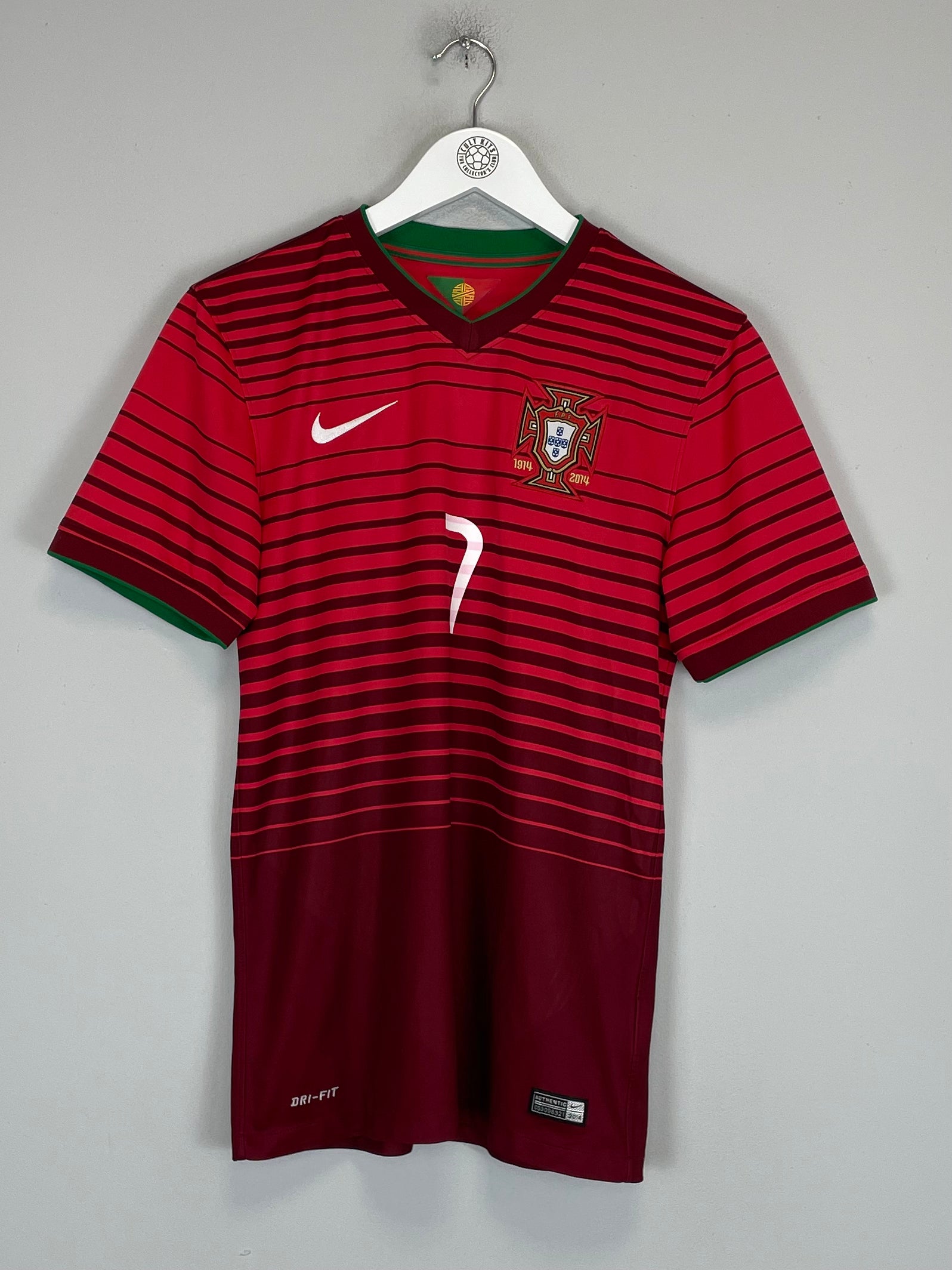 Shop 2014/15 PORTUGAL RONALDO #7 HOME SHIRT HOME SHIRT (S) NIKE, classic football shirts, vintage football shirts & retro soccer jerseys at Cult Kits