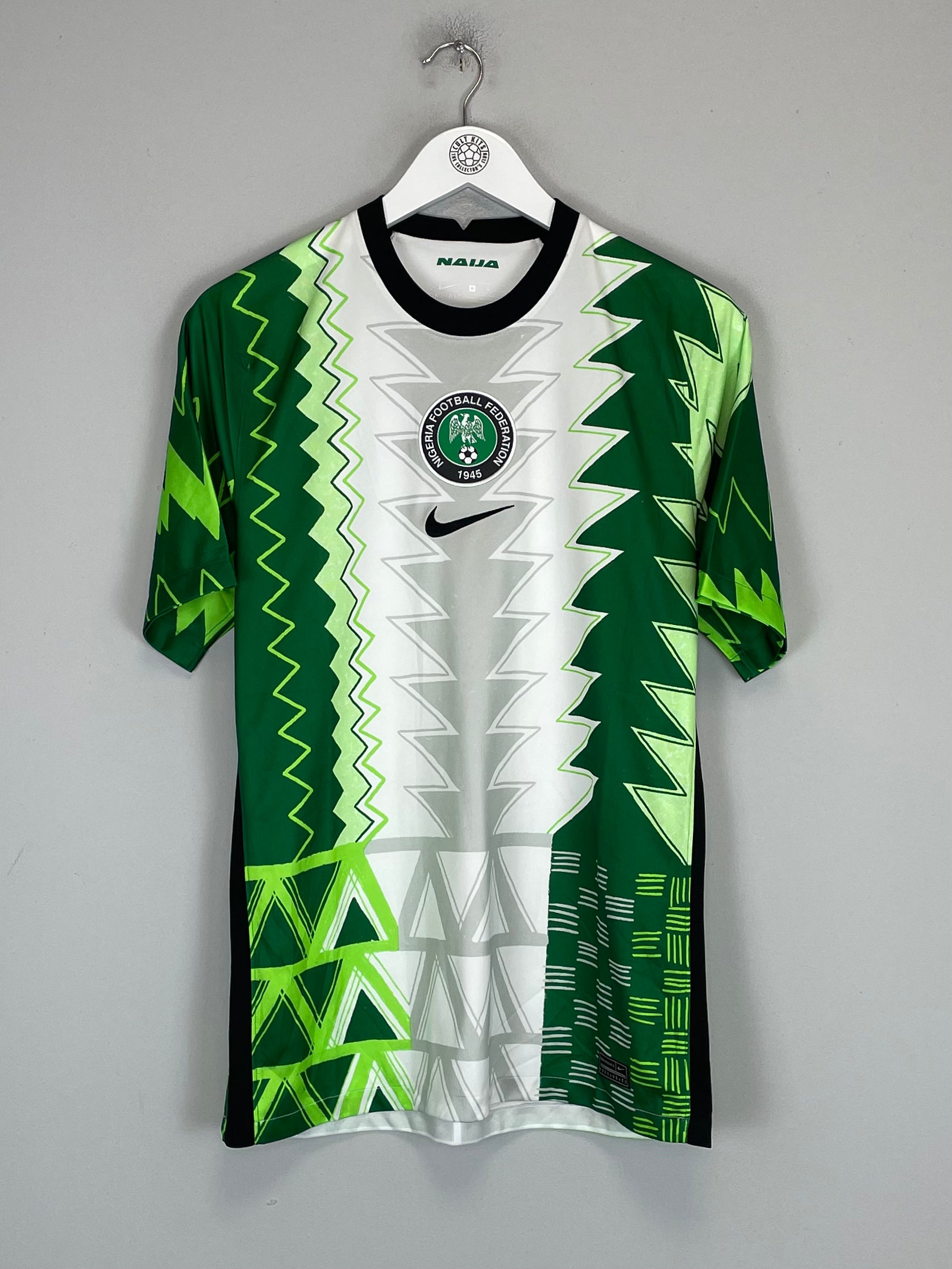 Shop 2020/21 NIGERIA HOME SHIRT (M) NIKE, classic football shirts, vintage football shirts & retro soccer jerseys at Cult Kits