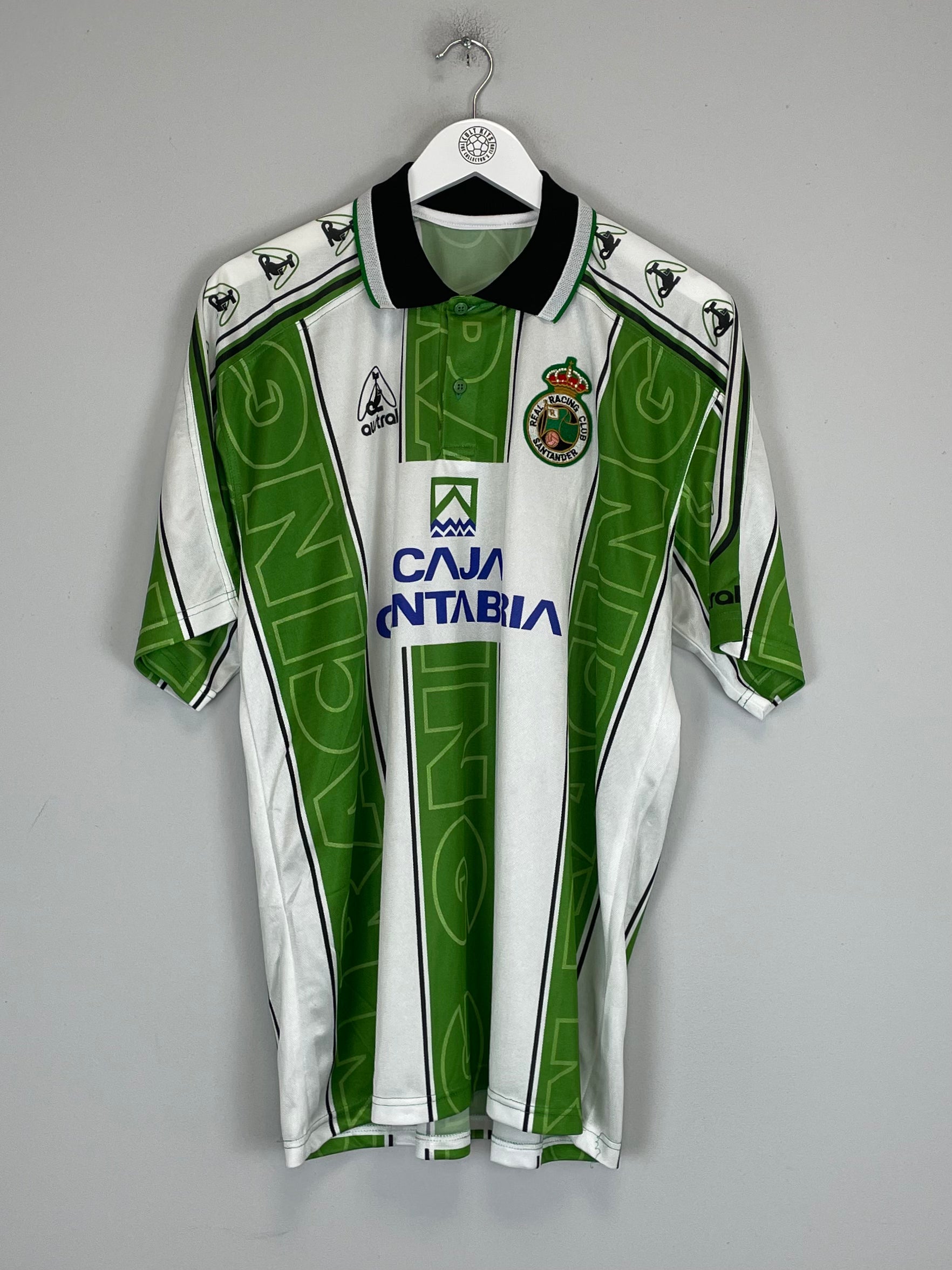 Shop 1997/98 RACING SANTANDER AWAY SHIRT (XL) AUSTRAL, classic football shirts, vintage football shirts & retro soccer jerseys at Cult Kits