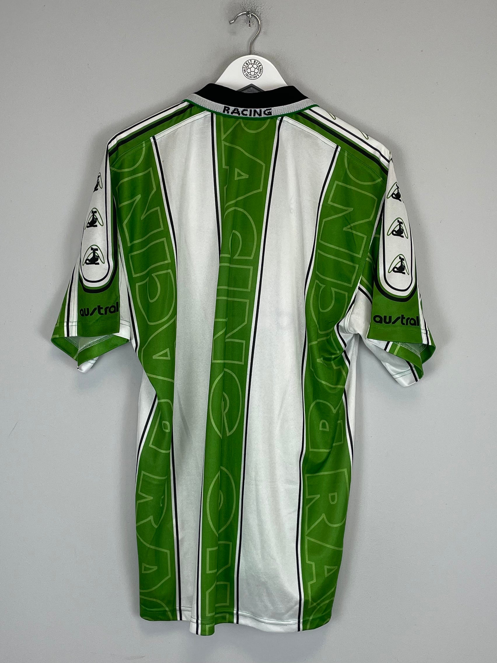 Shop 1997/98 RACING SANTANDER AWAY SHIRT (XL) AUSTRAL, classic football shirts, vintage football shirts & retro soccer jerseys at Cult Kits