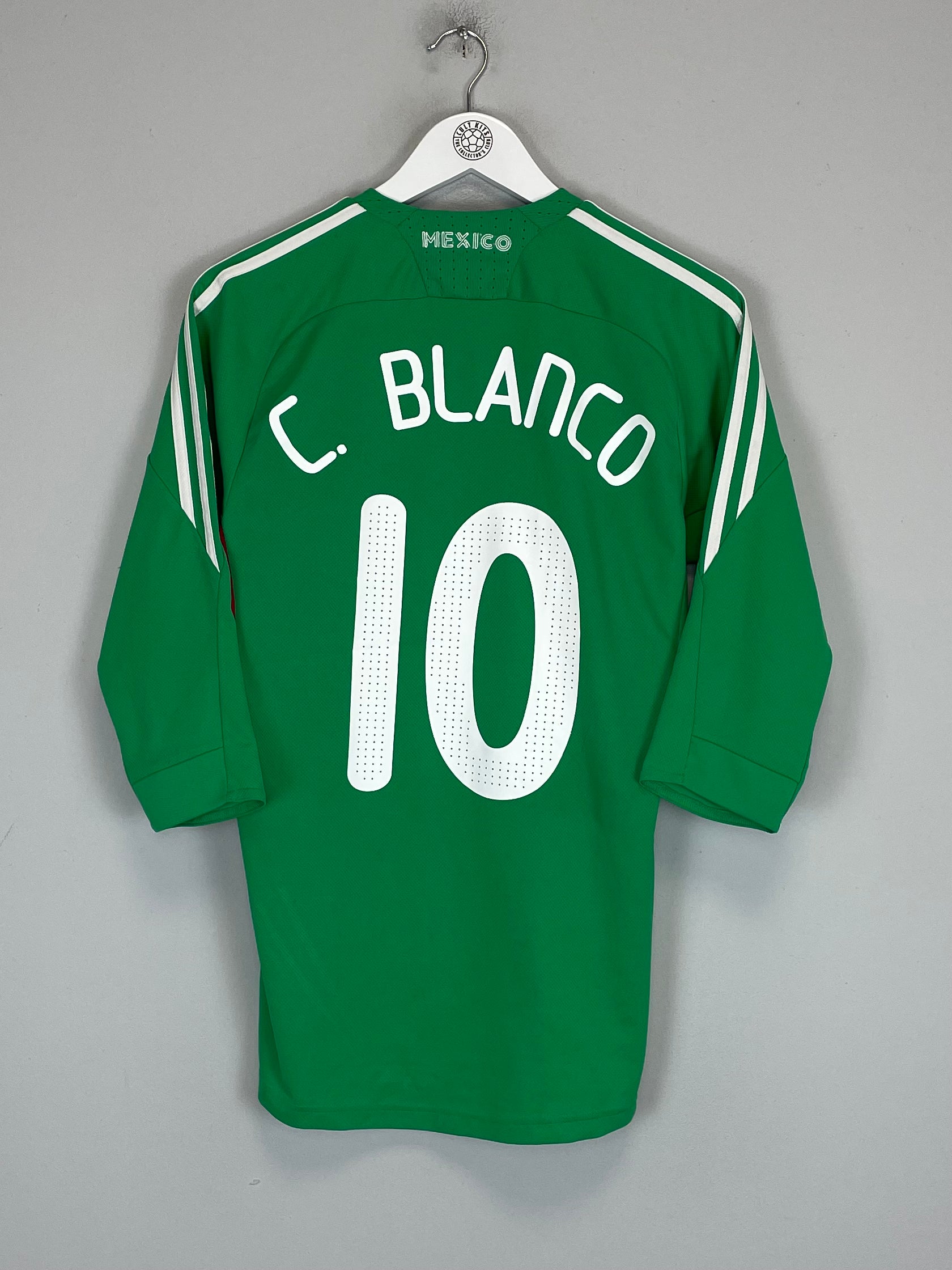 Shop 2008/09 MEXICO BLANCO #10 HOME SHIRT (S) ADIDAS, classic football shirts, vintage football shirts & retro soccer jerseys at Cult Kits