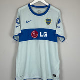 Shop 2010/11 BOCA JUNIORS AWAY SHIRT (XL) NIKE, classic football shirts, vintage football shirts & retro soccer jerseys at Cult Kits