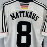 Shop 1998/00 GERMANY MATTHAUS #8 HOME SHIRT (S) ADIDAS, classic football shirts, vintage football shirts & retro soccer jerseys at Cult Kits