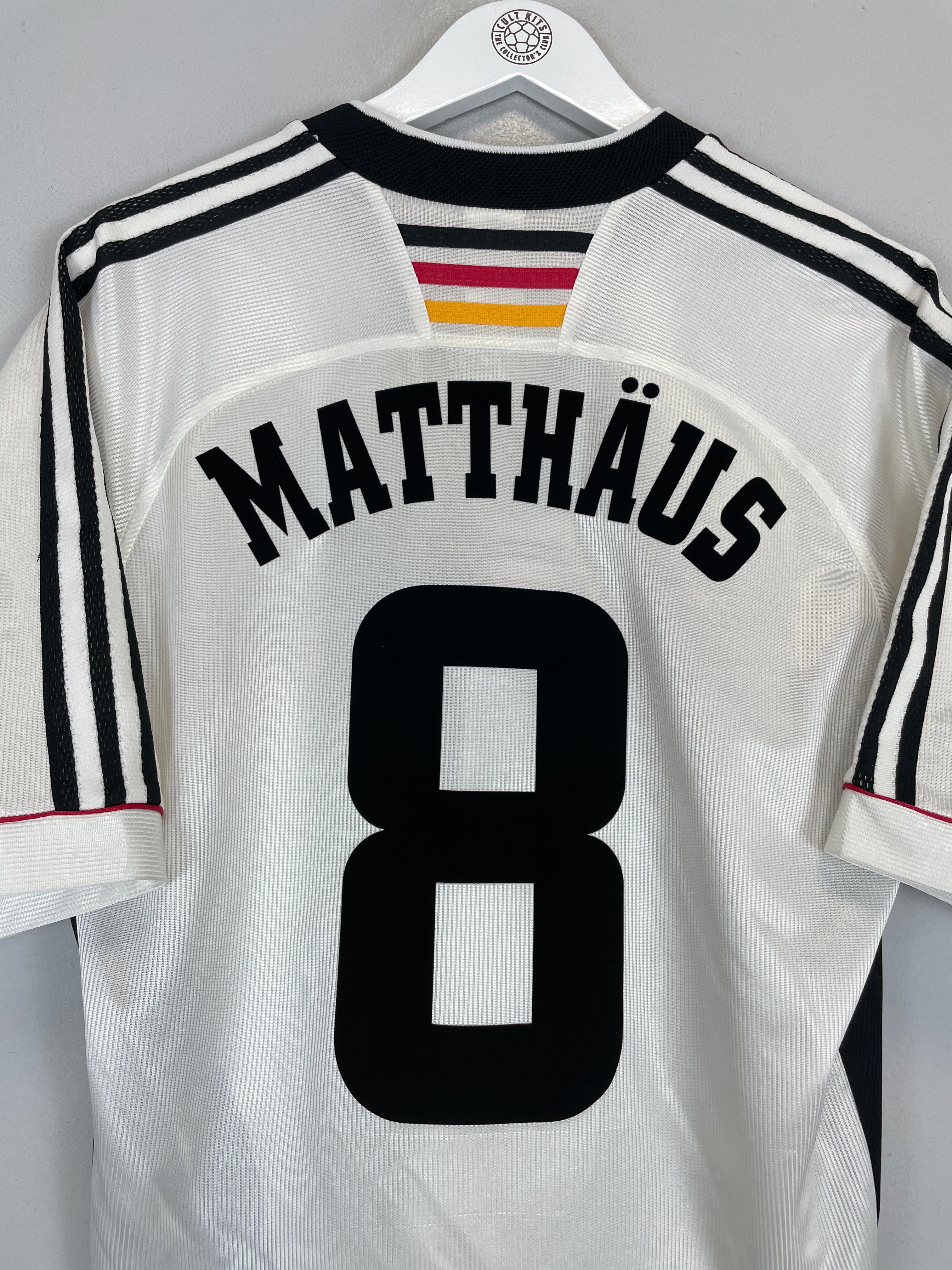 Shop 1998/00 GERMANY MATTHAUS #8 HOME SHIRT (S) ADIDAS, classic football shirts, vintage football shirts & retro soccer jerseys at Cult Kits