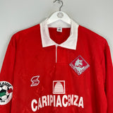 Shop 1995/96 PIACENZA CALCIO LUISO #9 *MATCH ISSUE* L/S HOME SHIRT (XL) ABM, classic football shirts, vintage football shirts & retro soccer jerseys at Cult Kits