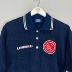 Shop 1997/98 AJAX POLO SHIRT (M) UMBRO, classic football shirts, vintage football shirts & retro soccer jerseys at Cult Kits