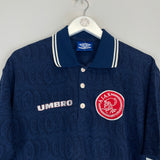 Shop 1997/98 AJAX POLO SHIRT (M) UMBRO, classic football shirts, vintage football shirts & retro soccer jerseys at Cult Kits