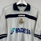 Shop 2001/02 DEPORTIVO LA CORUNA VALERON #21 THIRD SHIRT (L) JOMA, classic football shirts, vintage football shirts & retro soccer jerseys at Cult Kits